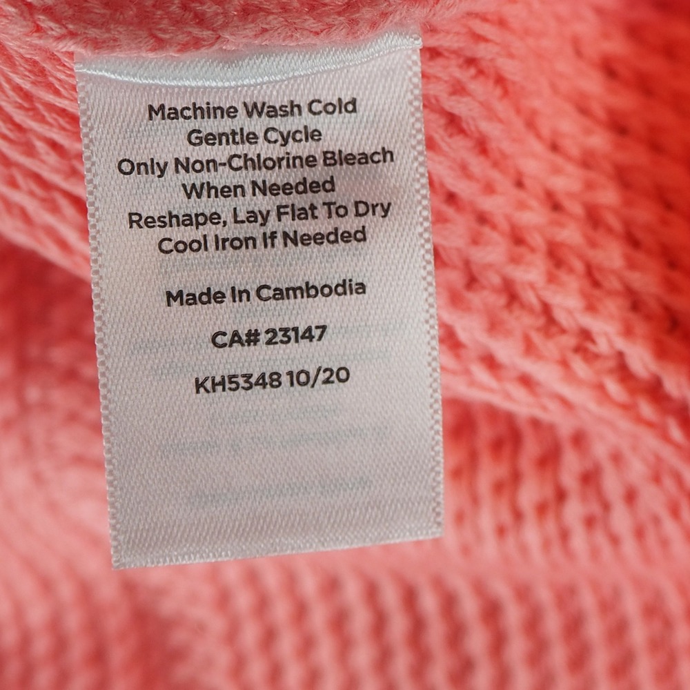 NWT Talbots Pima Cotton Pullover Knit Sweater Plus Size 1X Pink New Center Seam - Picture 6 of 10